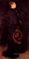茶色と黒のアレンジメント ミス・ローザ・コーダーの肖像画 ジェームズ・アボット・マクニール・ウィスラー